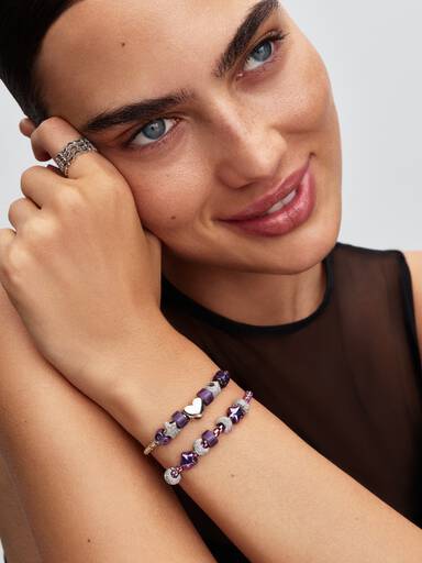 Purple Puzzle Piece Mini Charm