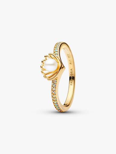 Disney Princess Ariel Shell Treated Freshwater Cultured Pearl Ring