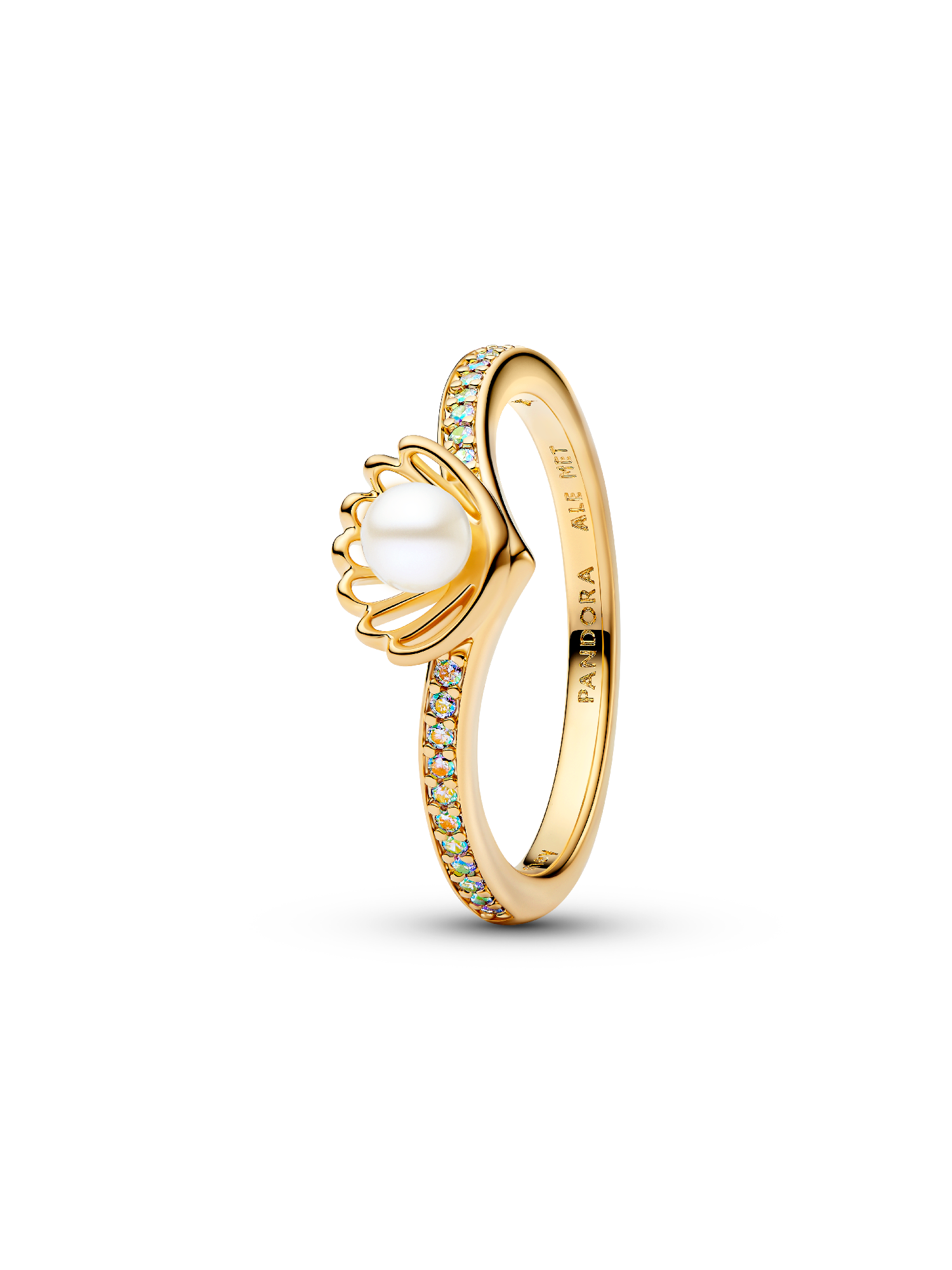 Disney Princess Ariel Shell Treated Freshwater Cultured Pearl Ring