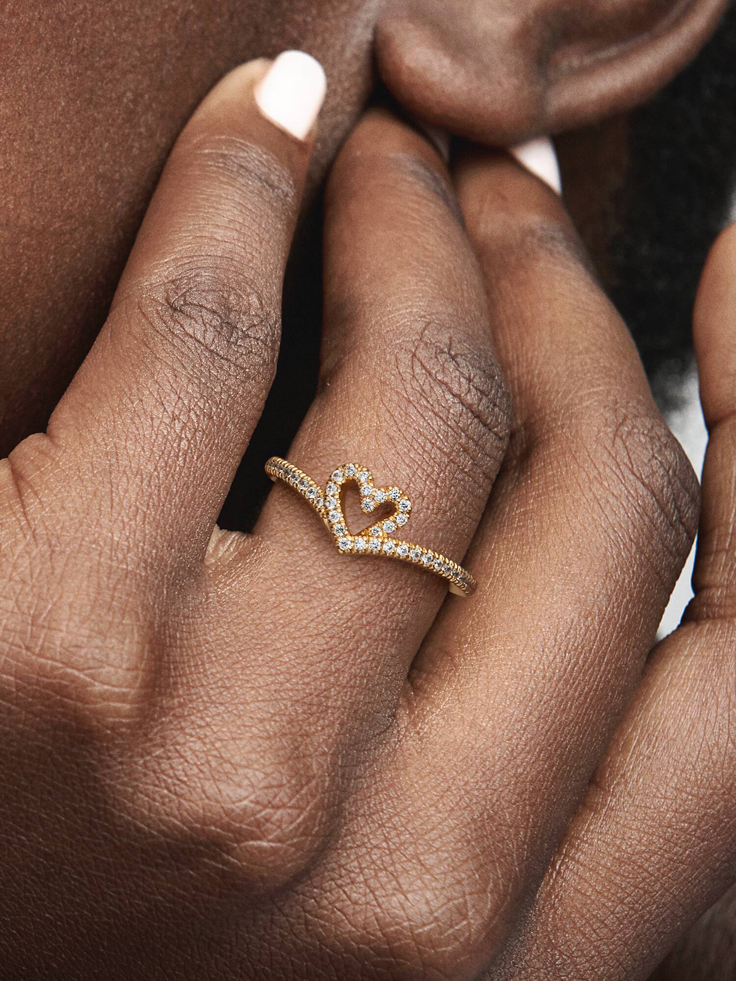 Wish Sparkling Heart Ring