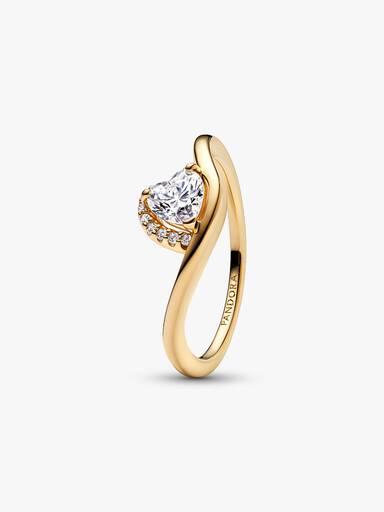 Wavy Heart Ring
