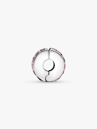 Pink Sparkling Row Clip Charm