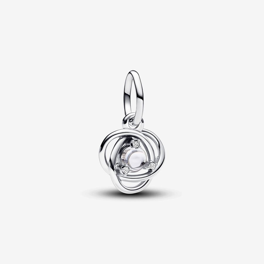 Clear Eternity Circle Dangle Charm image number 0