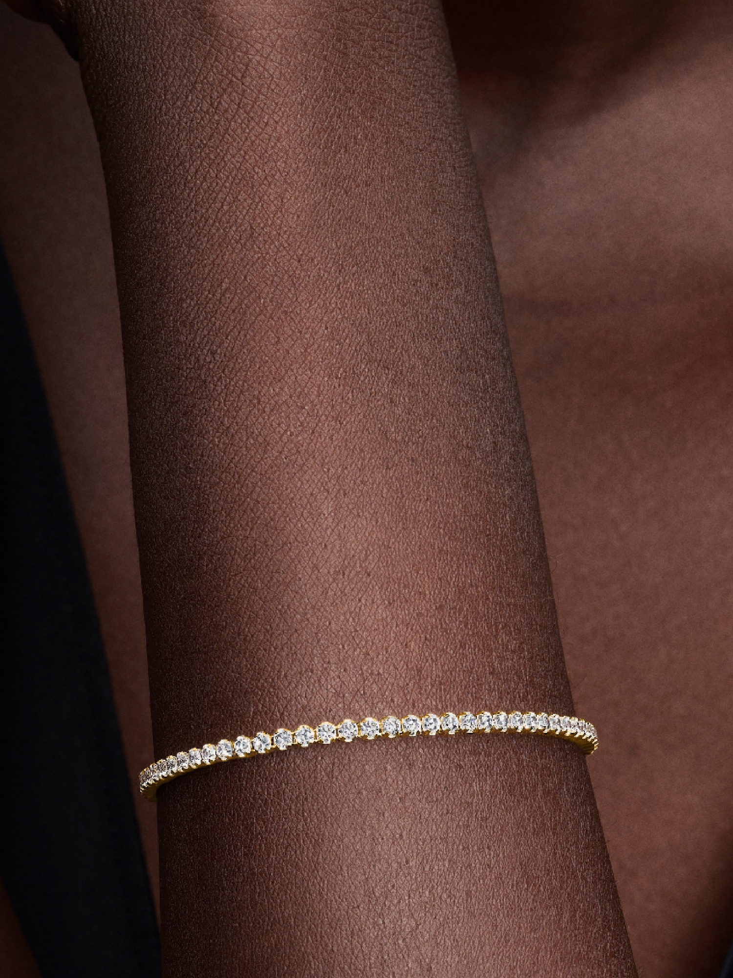 Sparkling Tennis Bracelet | Gold plated | Pandora SG