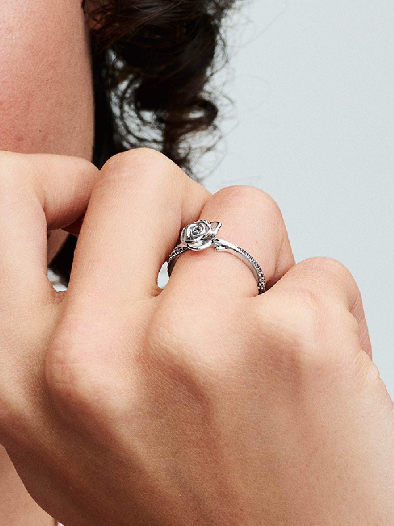 花鈴✨ Rose in Bloom Ring | Sterling silver | Pandora SG