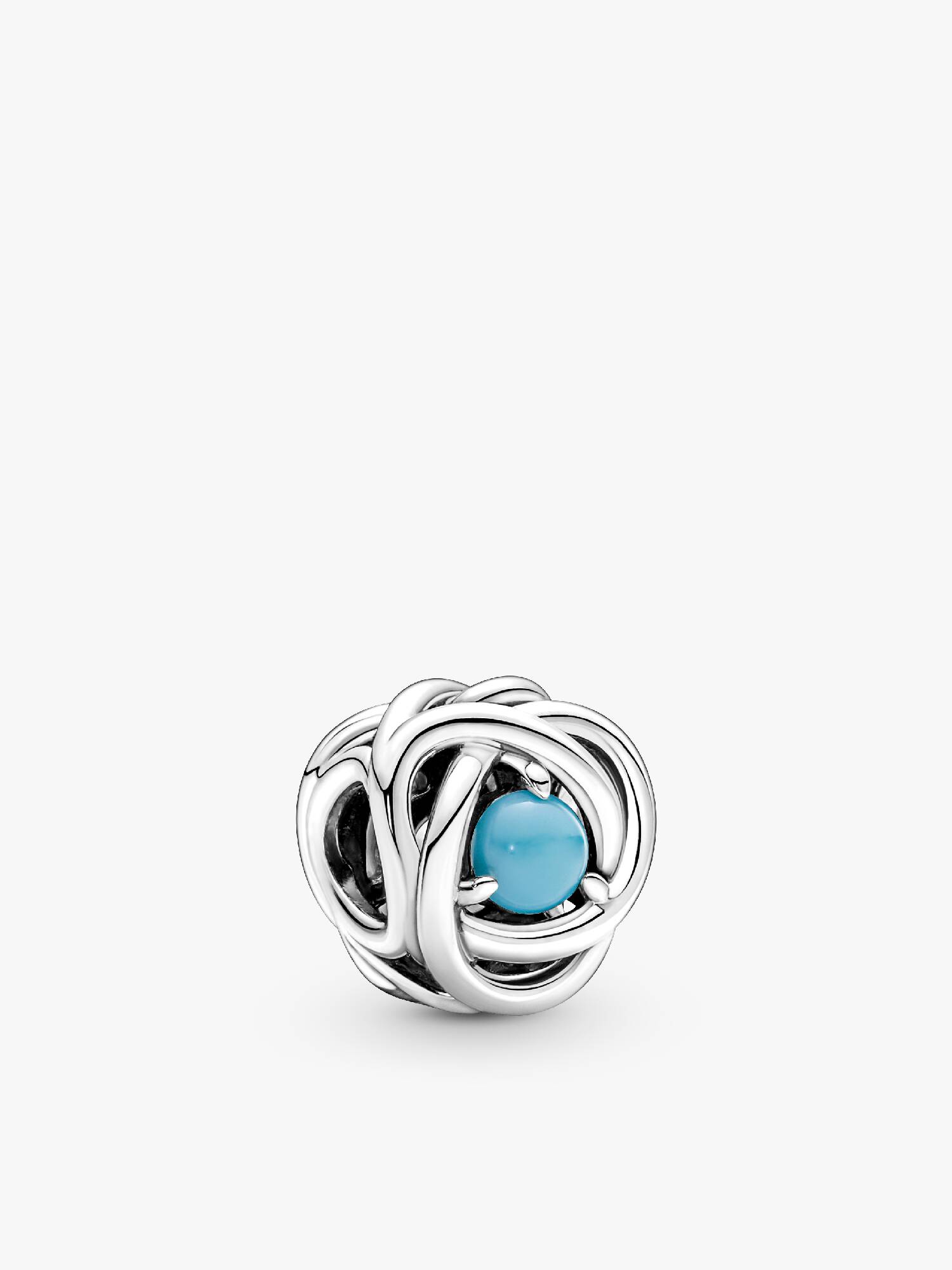 December Crystal Birthstone Eternity Circle Charm