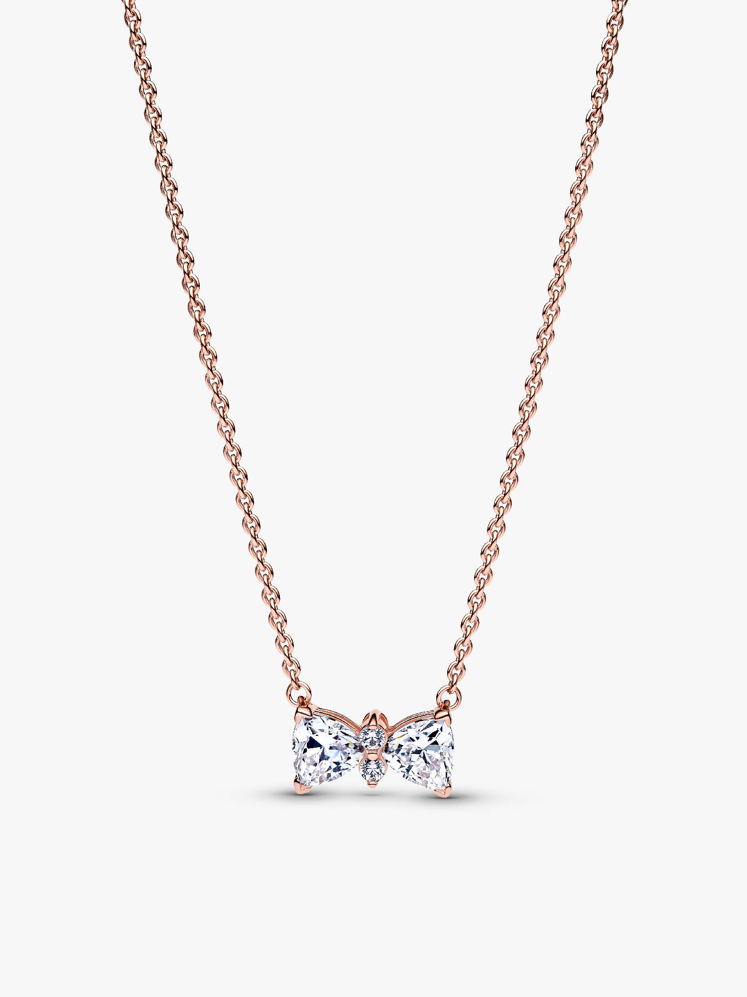 Sparkling Bow Necklace