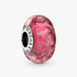 Wavy Fancy Pink Murano Glass Charm Wavy Fancy Pink Murano Glass Charm