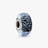 Wavy Dark Blue Murano Glass Ocean Charm Wavy Dark Blue Murano Glass Ocean Charm