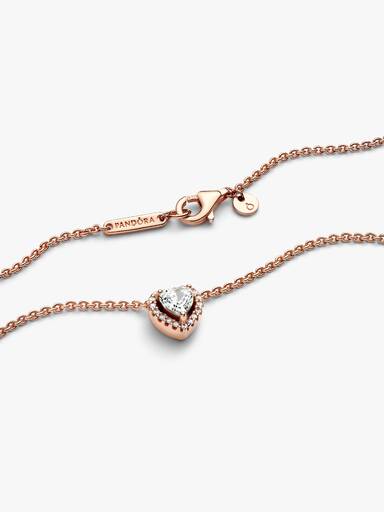 Sparkling Heart Collier Necklace