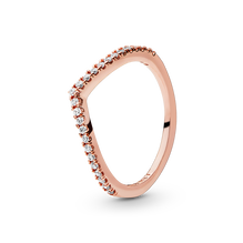 Pandora Rose Sparkling Wishbone Ring