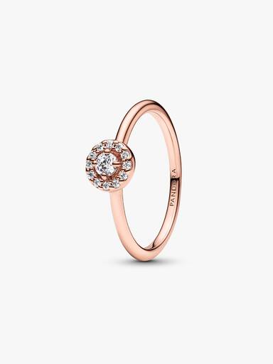 Round Pave Halo Ring