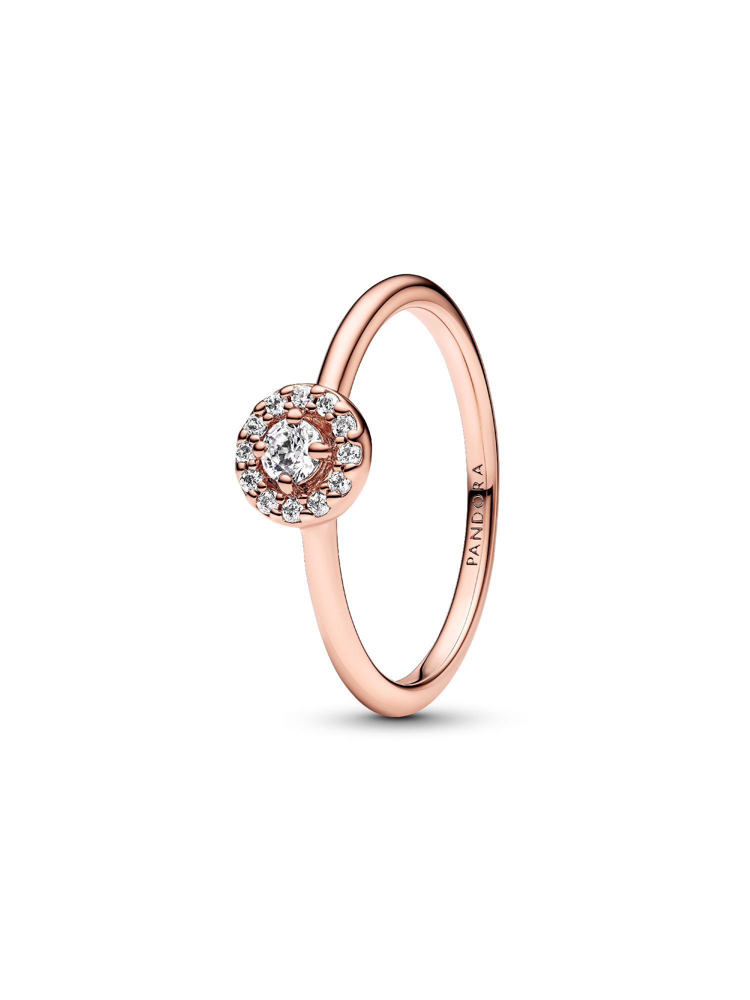 Round Pave Halo Ring