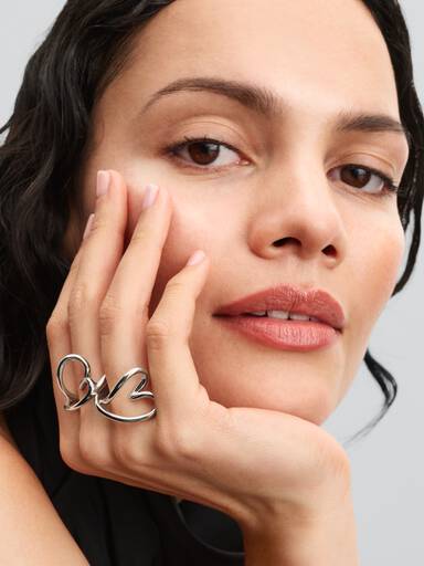 Organically Shaped Heart Ring