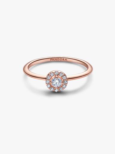 Round Pave Halo Ring