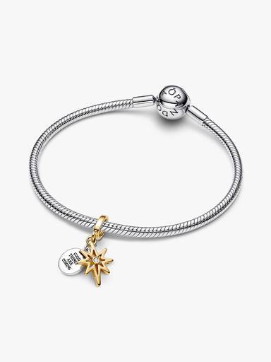 Engravable North Star Lab-grown Diamond Dangle Charm
