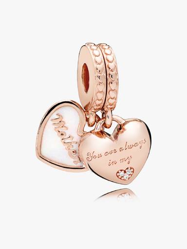 You're Always in My Heart Split Dangle Charm