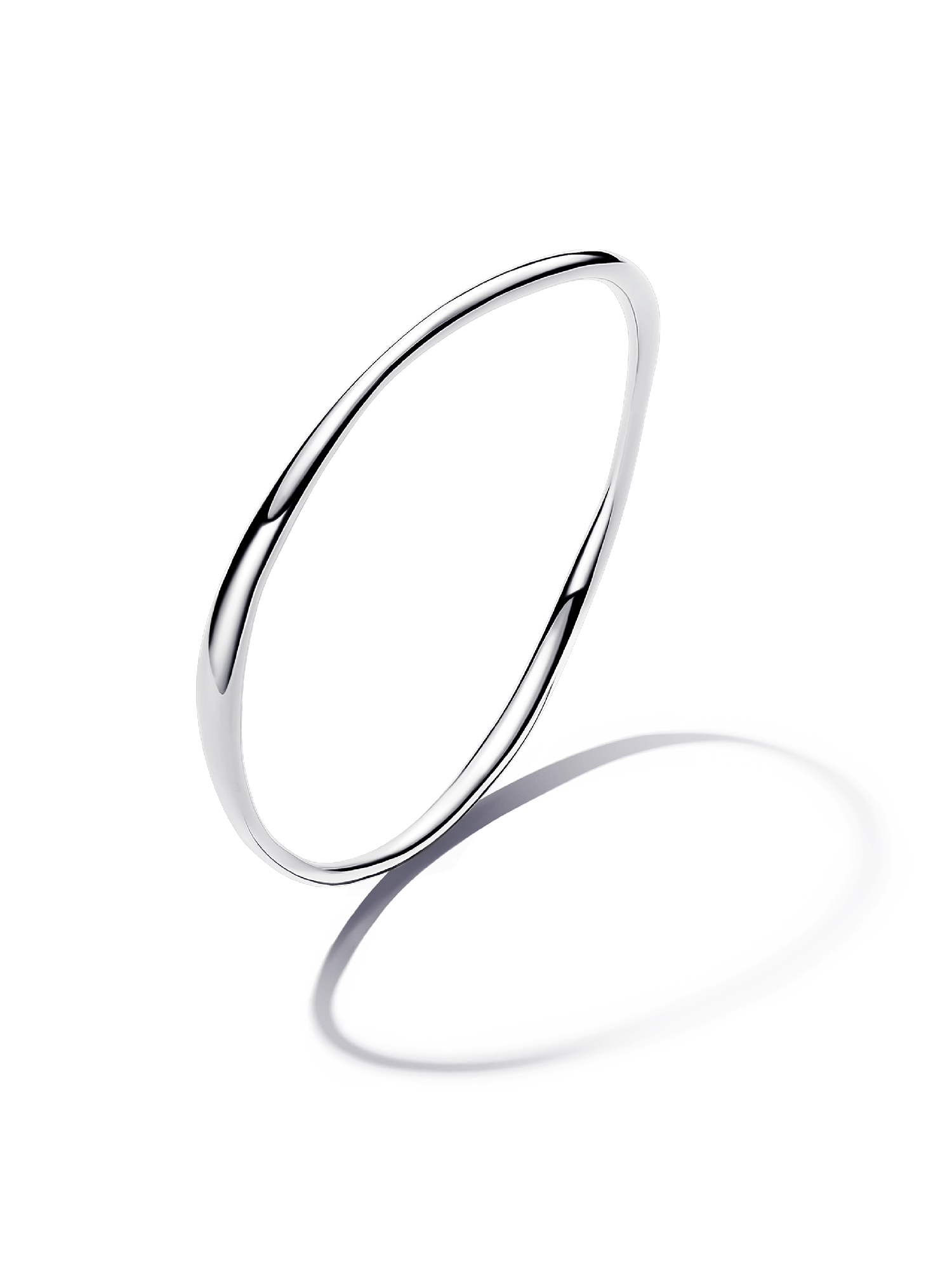 Organically Shaped Bangle | Sterling silver | Pandora SG