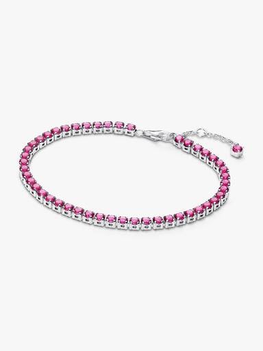 Sparkling Pink Tennis Bracelet
