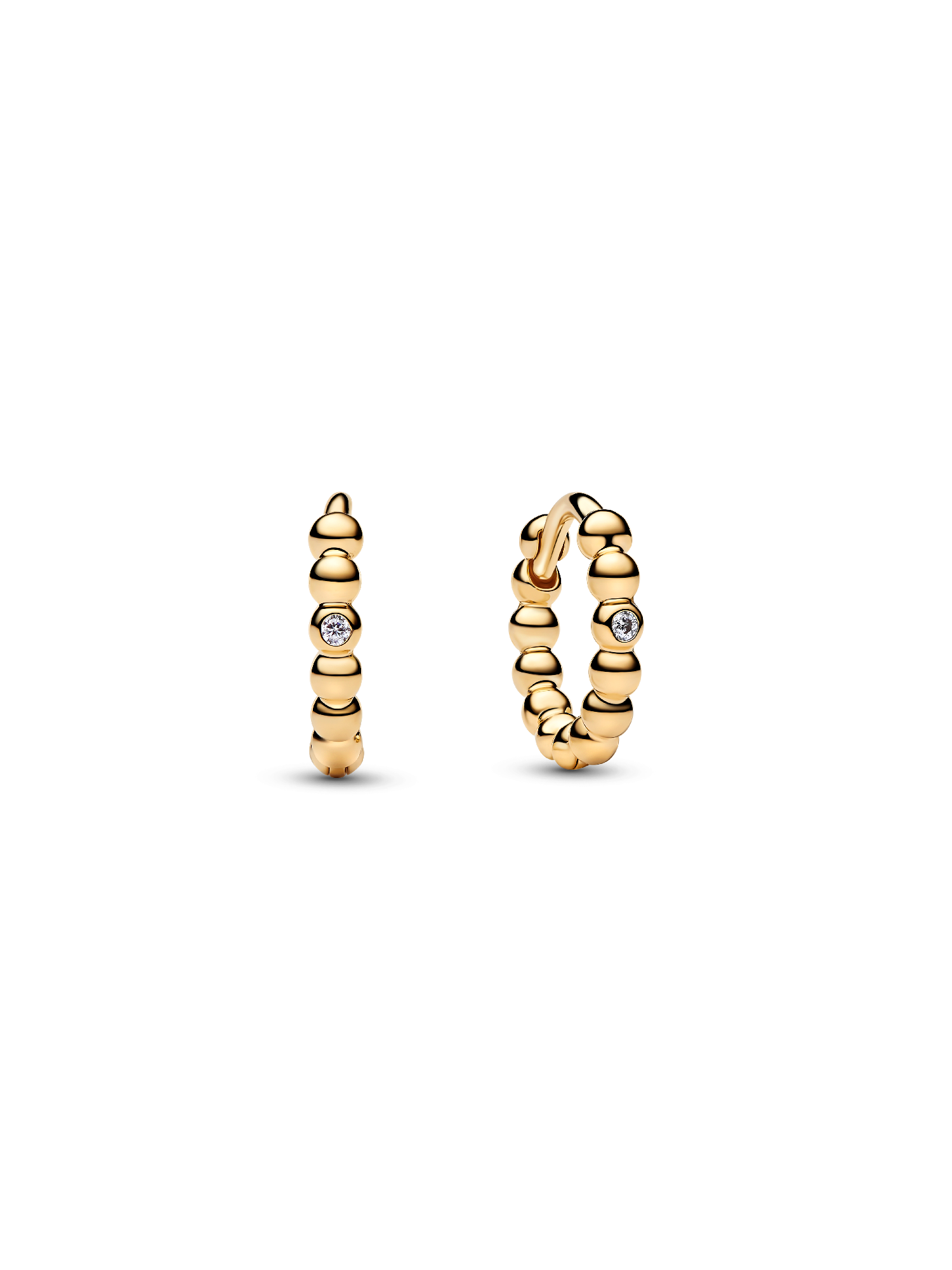 Beaded Huggie Earrings