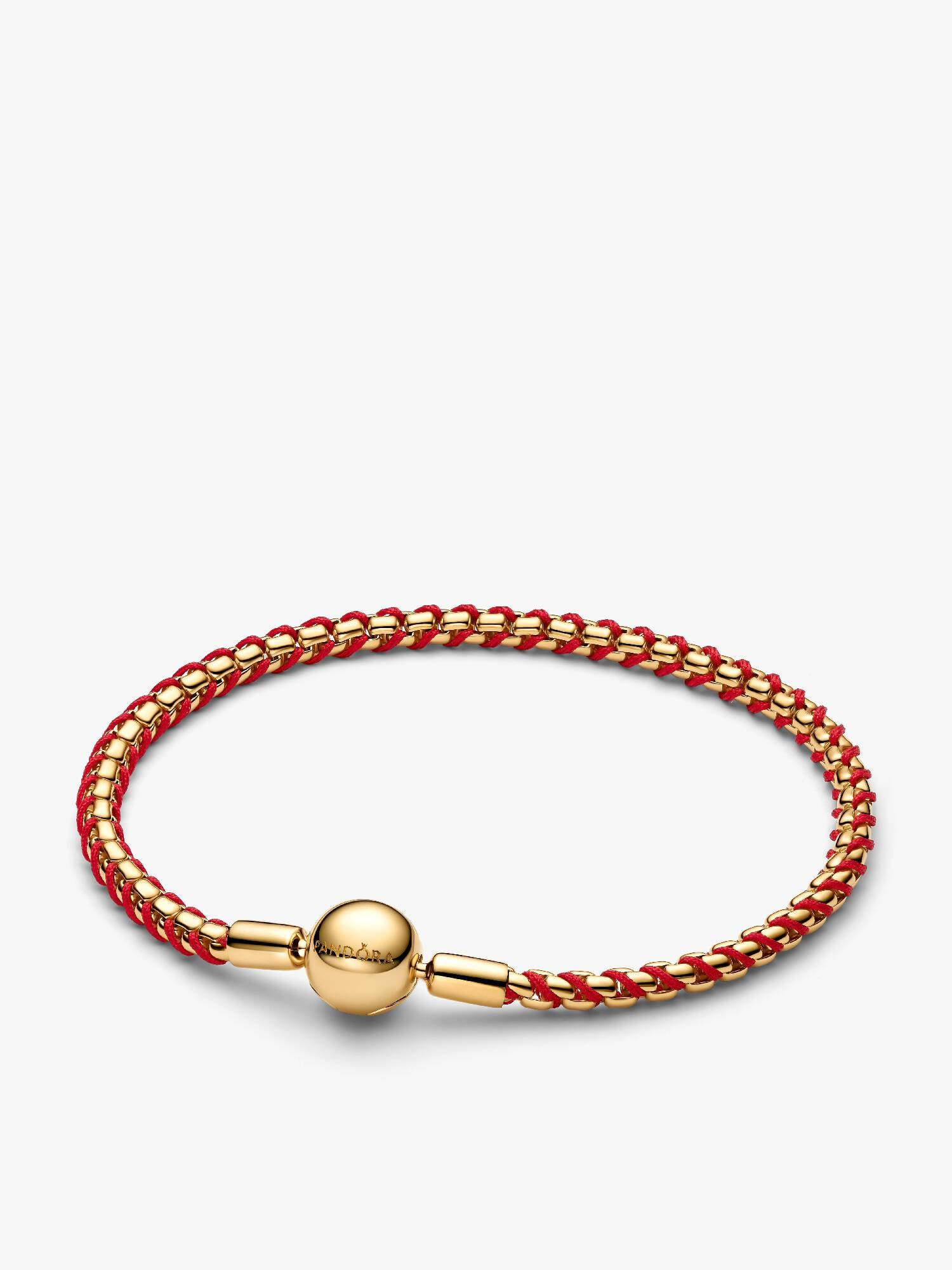 Red Cord Box Chain Bracelet 
