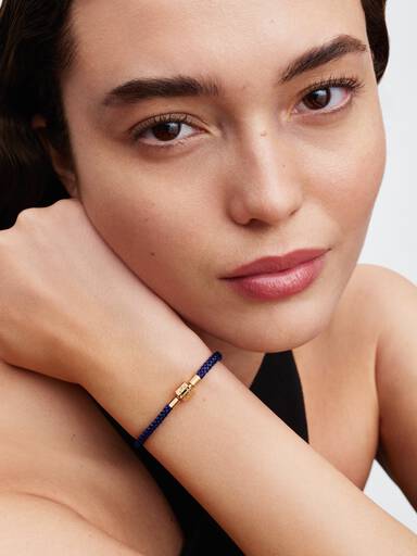 Shimmering Blue Cord Bracelet