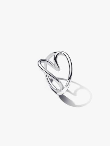 Organically Shaped Heart Ring