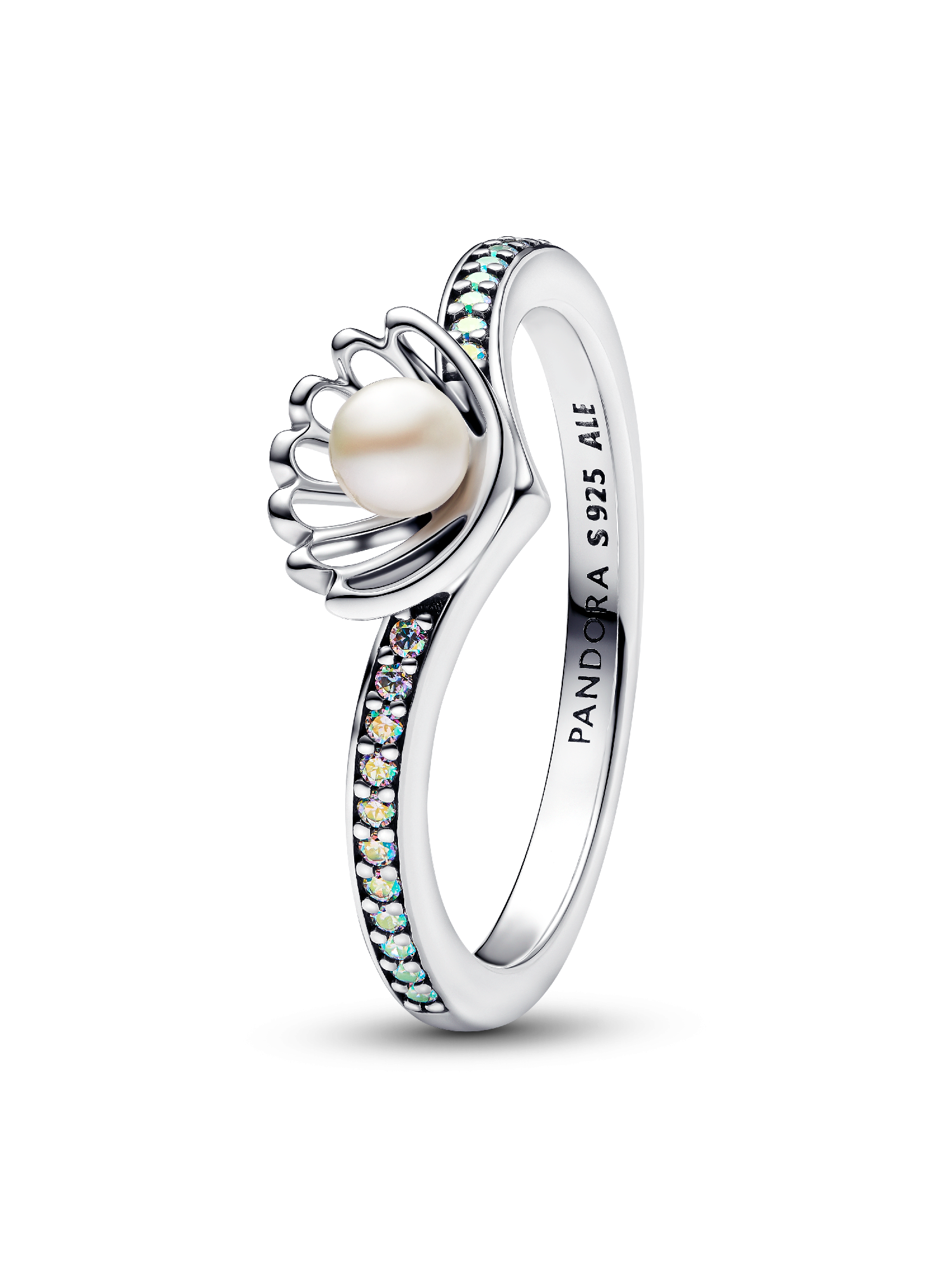 Disney Princess Ariel Shell Treated Freshwater Cultured Pearl Ring