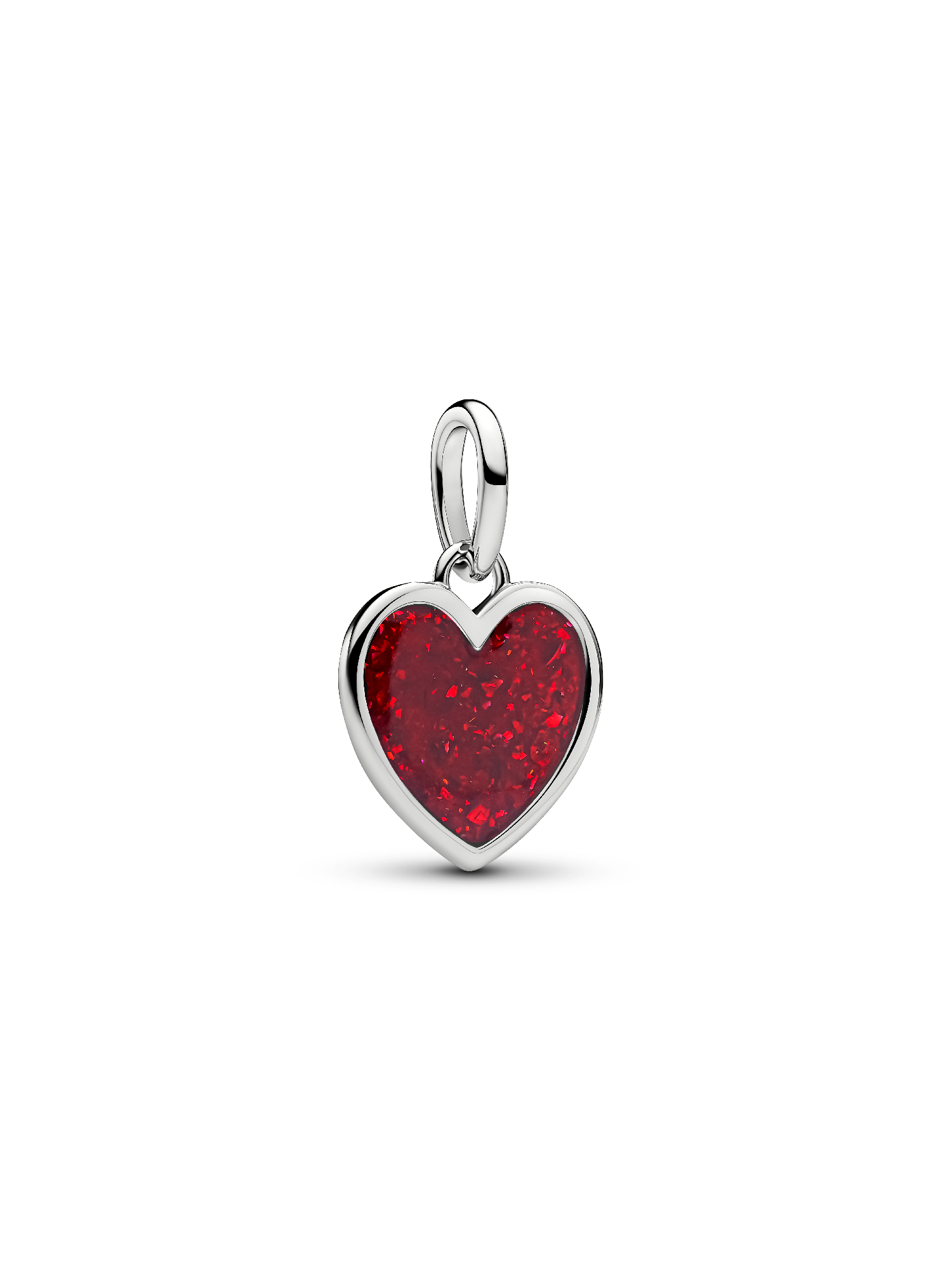 Engravable Red Heart Dangle Charm