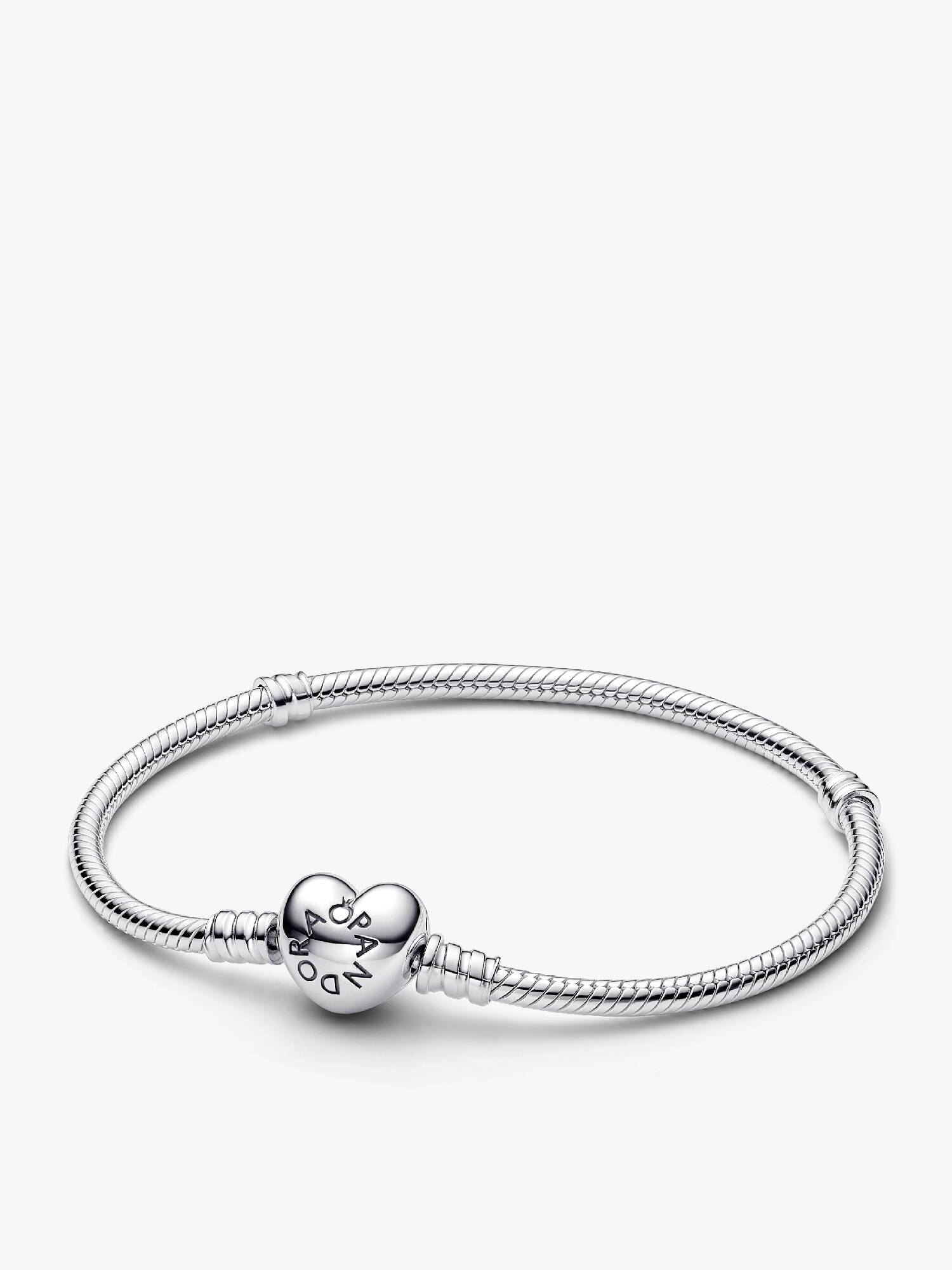 Moments Heart & Snake Chain Bracelet