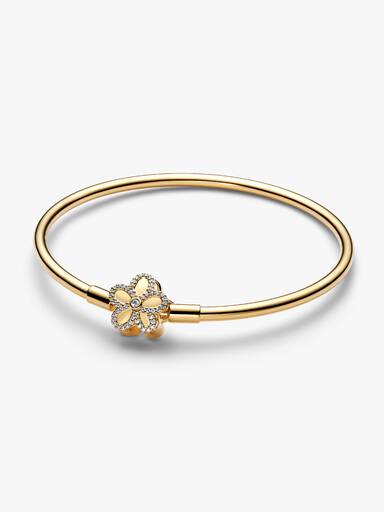 Pavé Flower Bangle