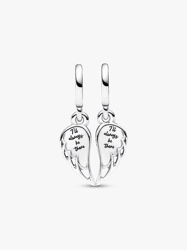 Sparkling Splitable Angel Wings Dangle Charm