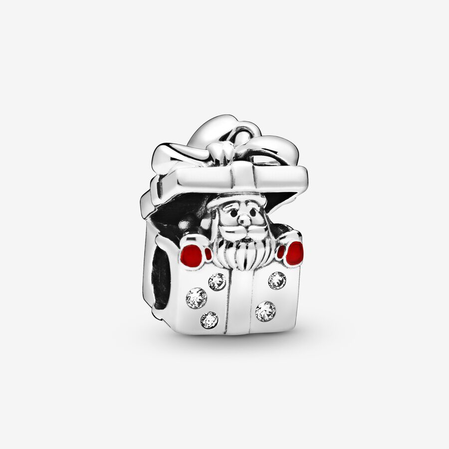 Santa in a Giftbox Charm image number 0