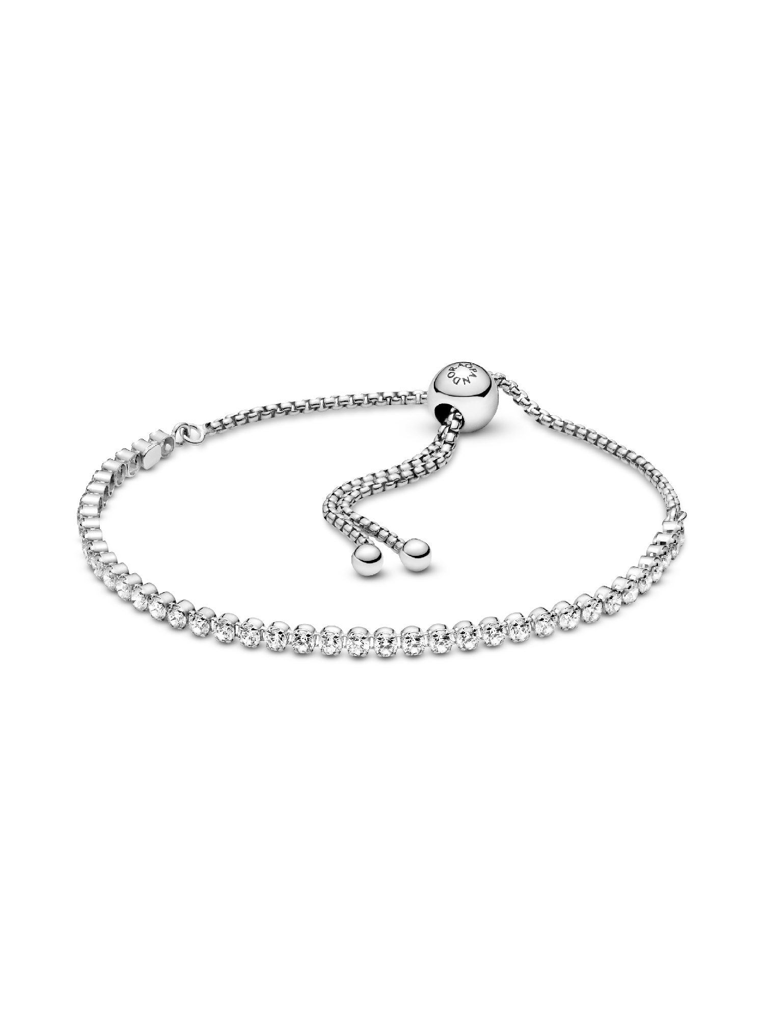 Sparkling Slider Tennis Bracelet | Sterling silver | Pandora SG