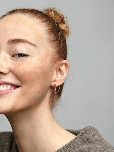Asymmetric Heart Hoop Earrings