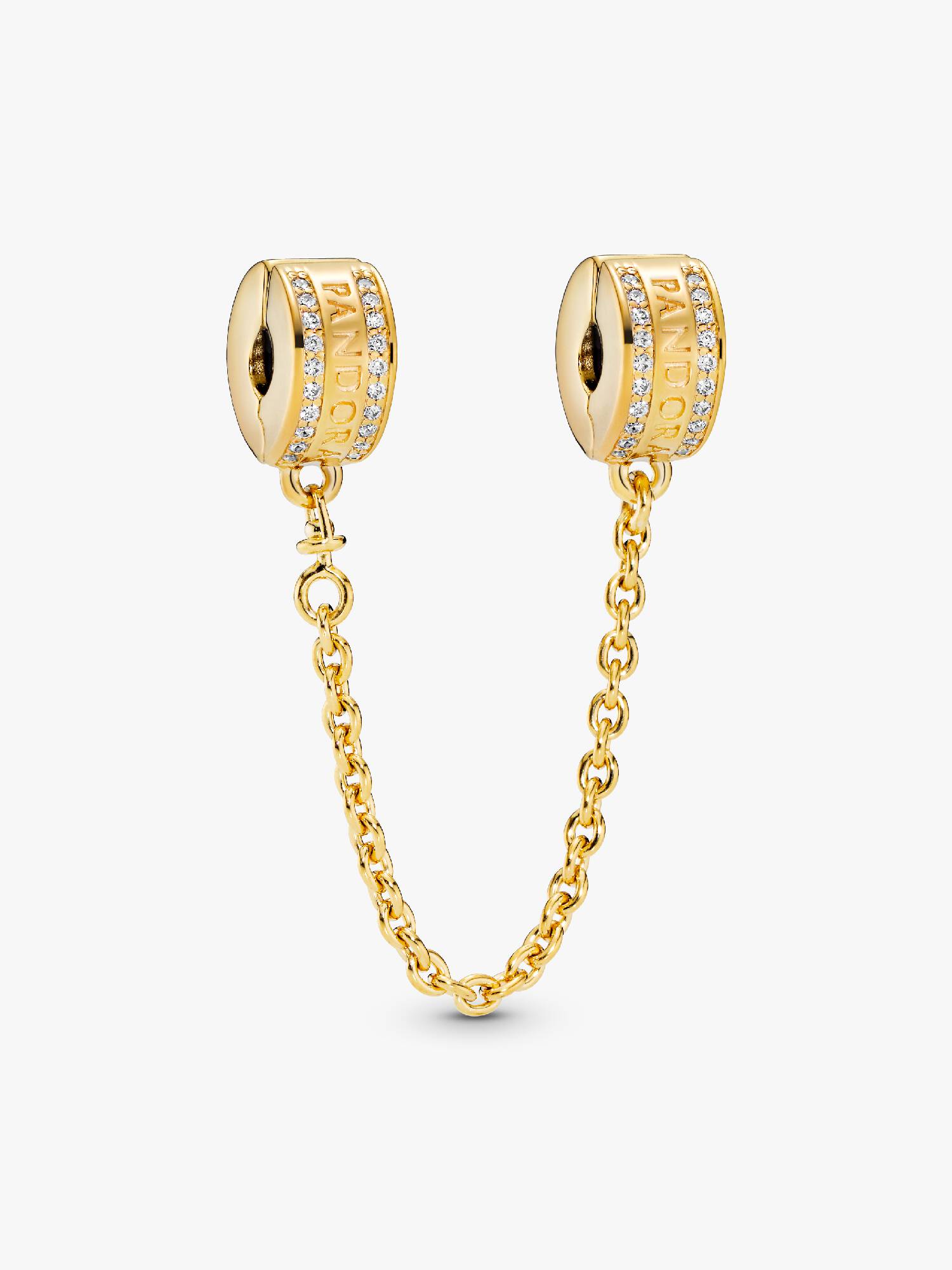 Pandora Logo Safety Chain Clip Charm
