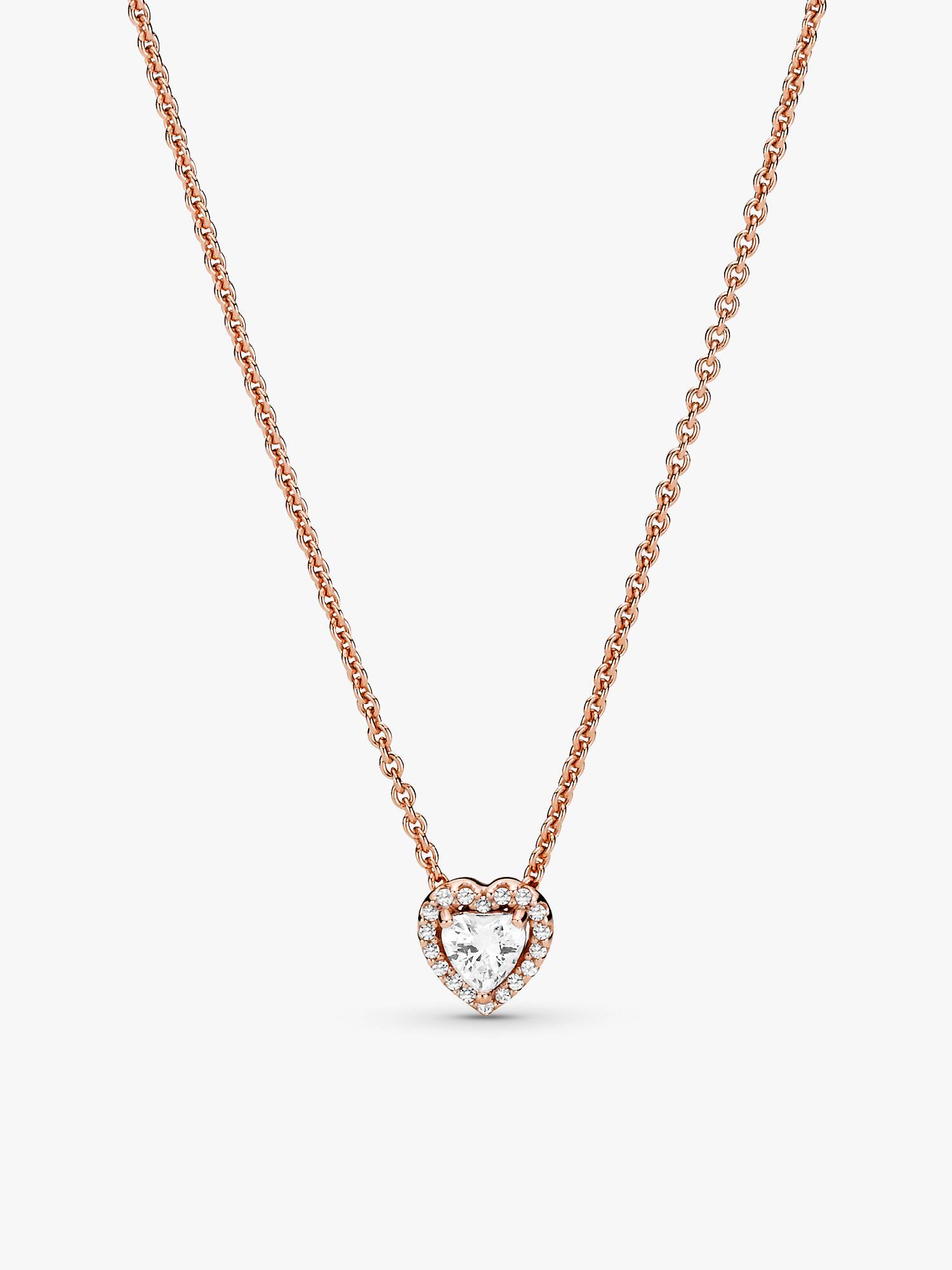 Sparkling Heart Collier Necklace