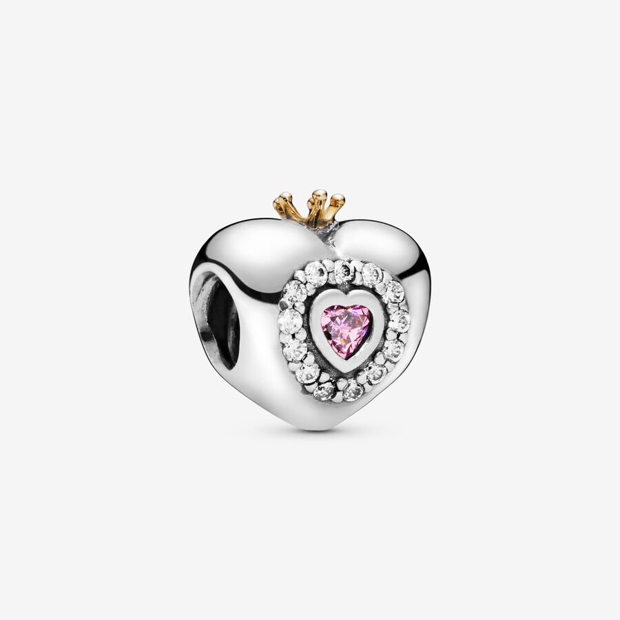 Pink Princess Heart Charm image number 0