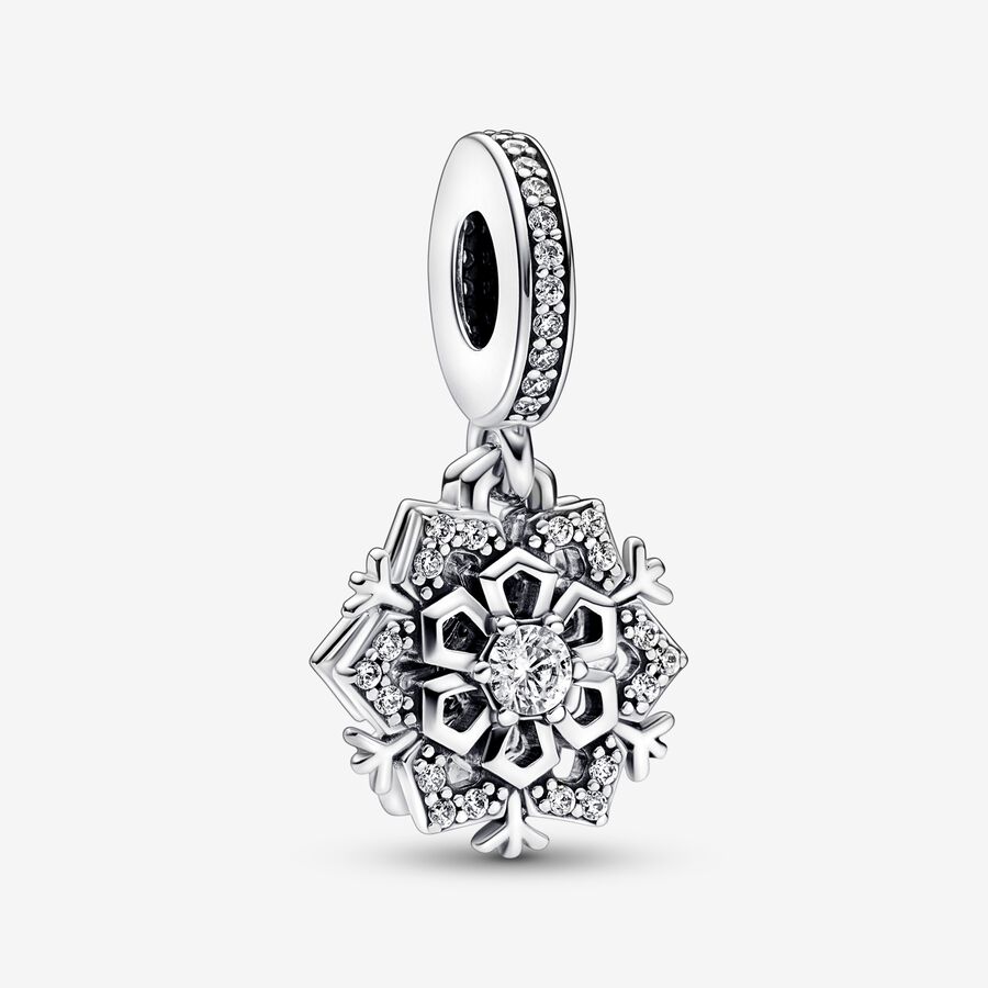 Pandora Moments Snowflake Charm Key Ring Set