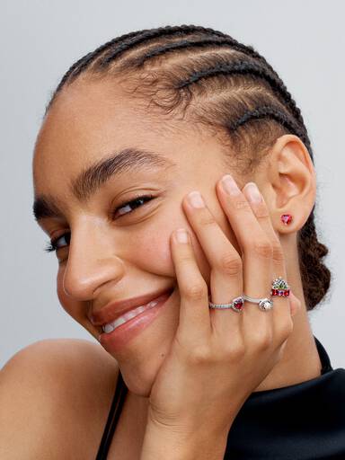 Elevated Red Heart Ring