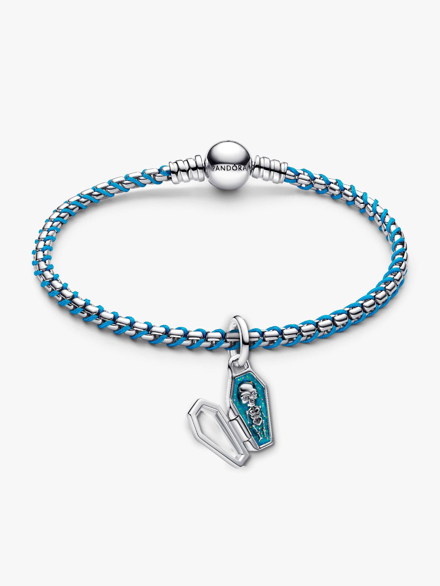 Cool Blue Coffin Charm Bracelet Set