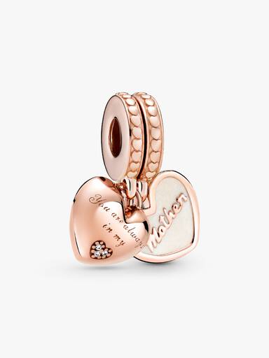 You're Always in My Heart Split Dangle Charm