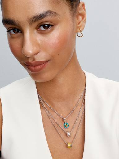 Sparkling Pavé Triple-row Charm
