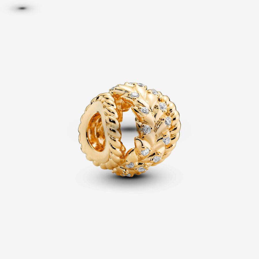 Openwork Wheat Grains Charm image number 0