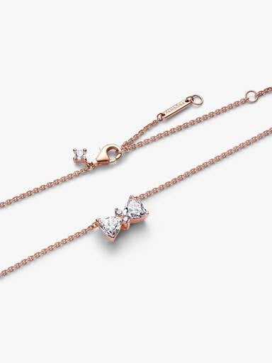 Sparkling Bow Necklace