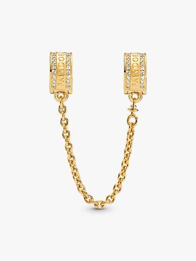 Pandora Logo Safety Chain Clip Charm