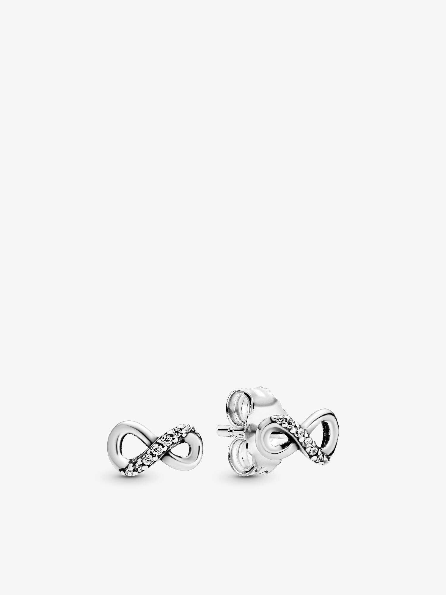 Sparkling Infinity Stud Earrings