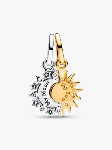 Splittable Sun & Moon Dangle Charm
