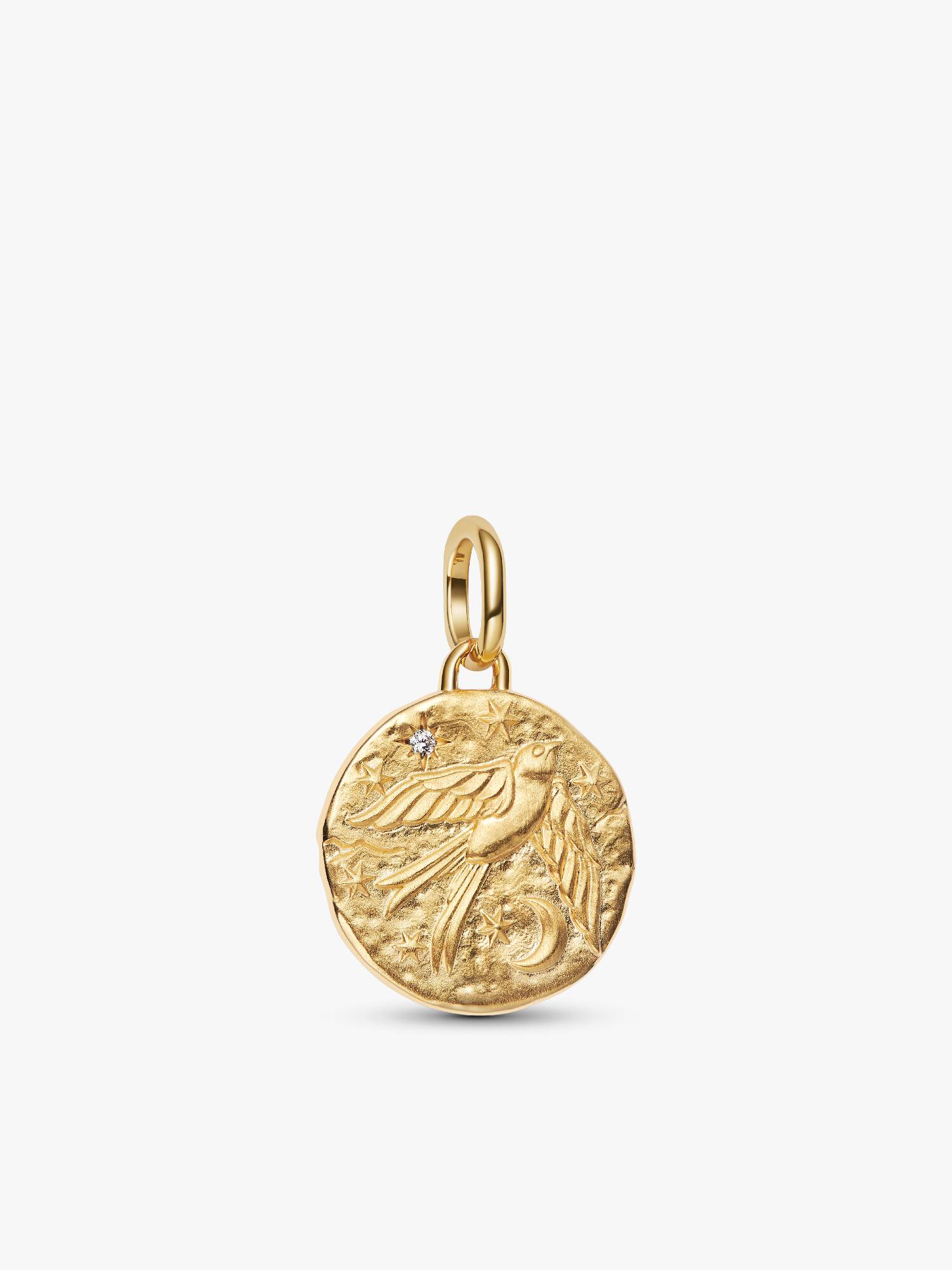 Swallow Medallion Charm