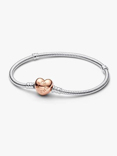 Heart & Snake Chain Bracelet